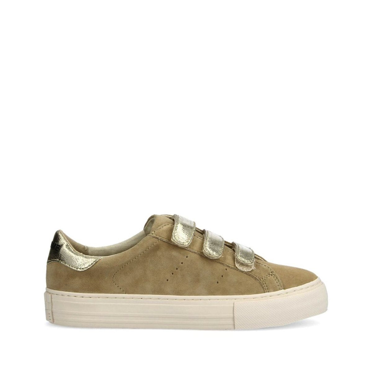 Arcade Beige Wildleder Sneakers mit Riemen