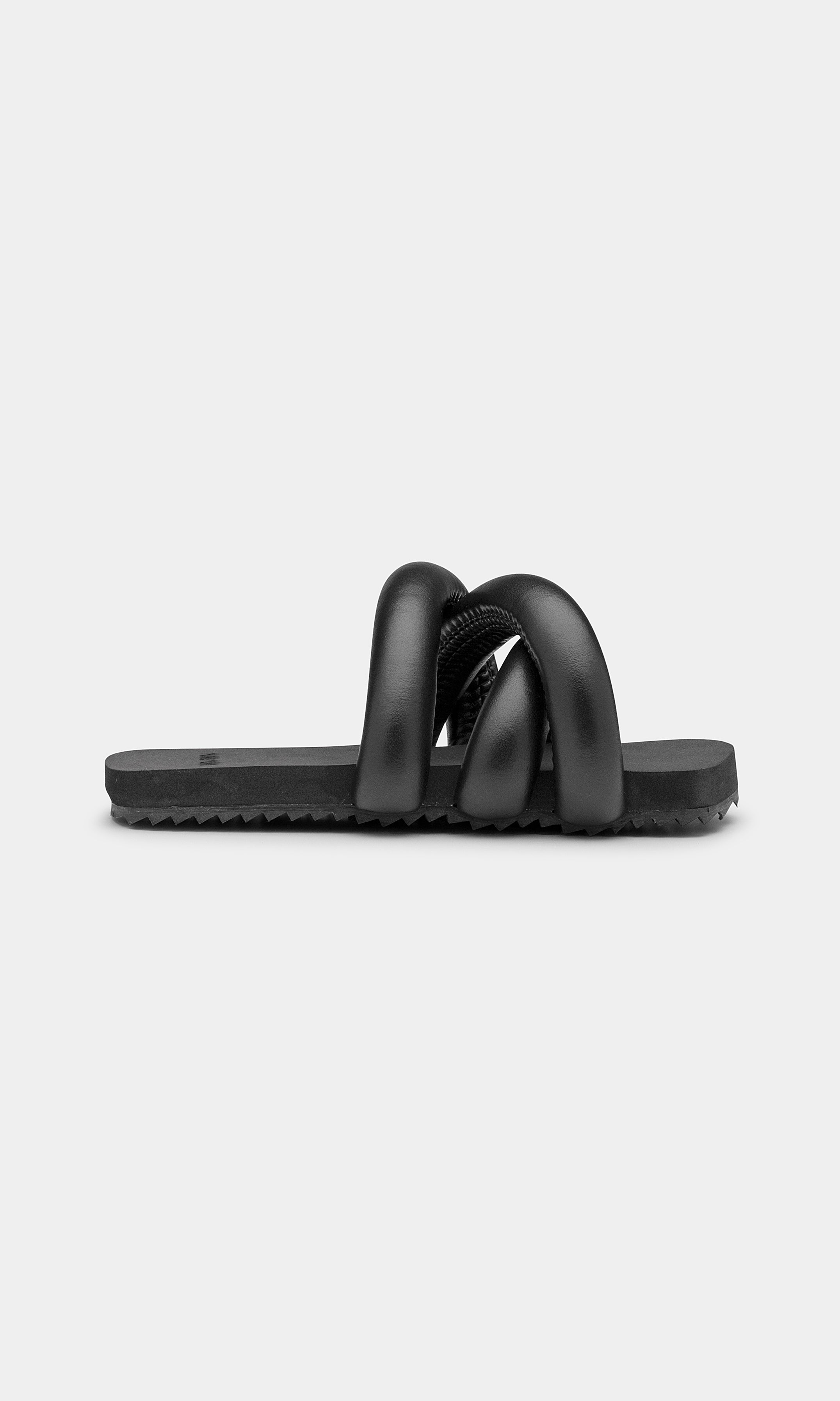 Tyre Slide Black Sandals