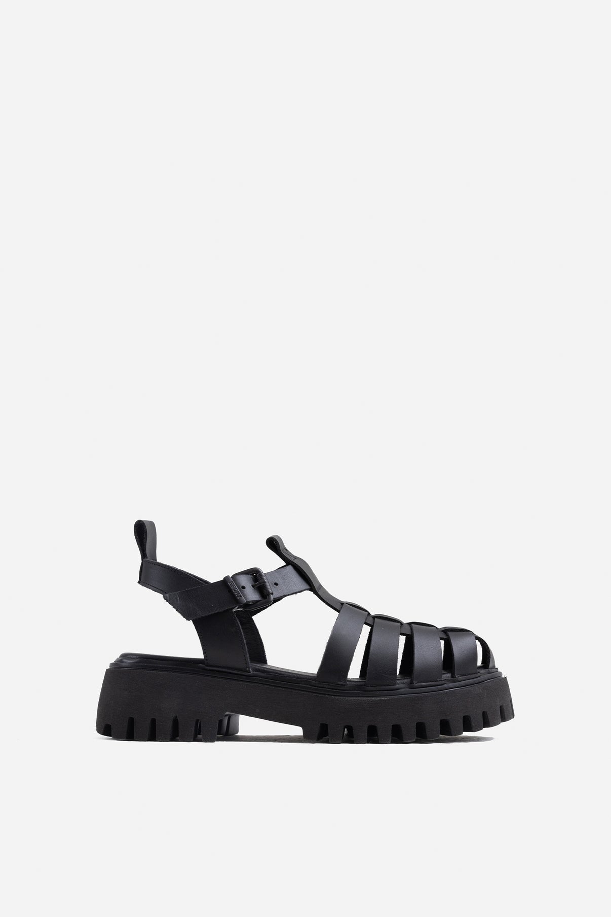 Womens shops black chunky sandals