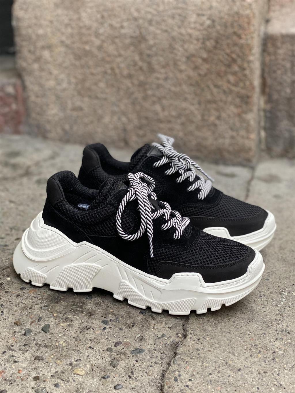 LAST SPRINT MESH BLACK CHUNKY SNEAKERS