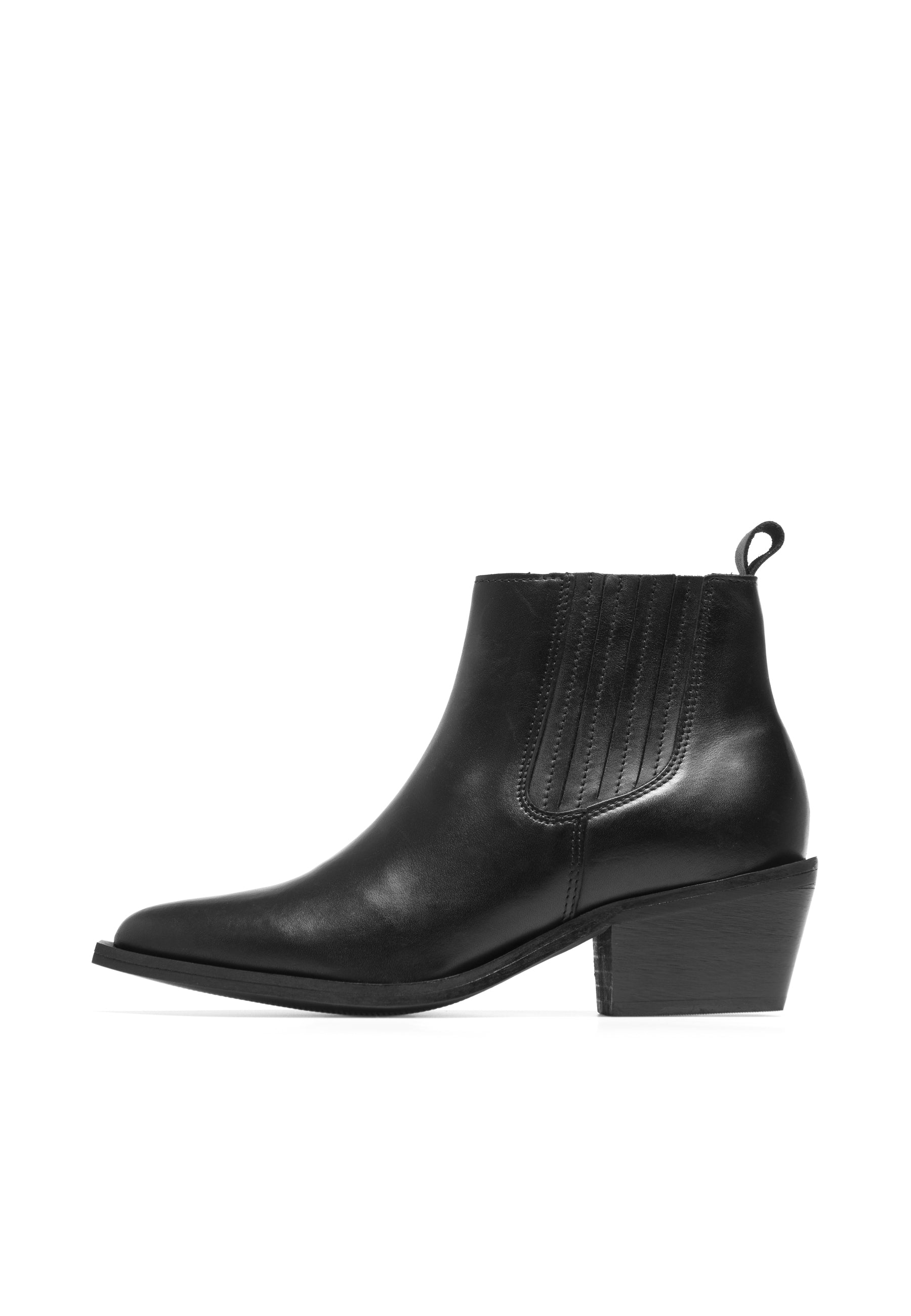 Black low ankle boots on sale