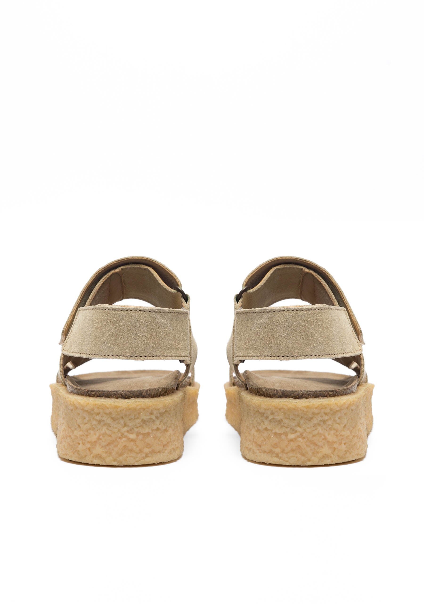 CASHOTT CASDAGMAR Velcro Sandal Suede Velcro Beige