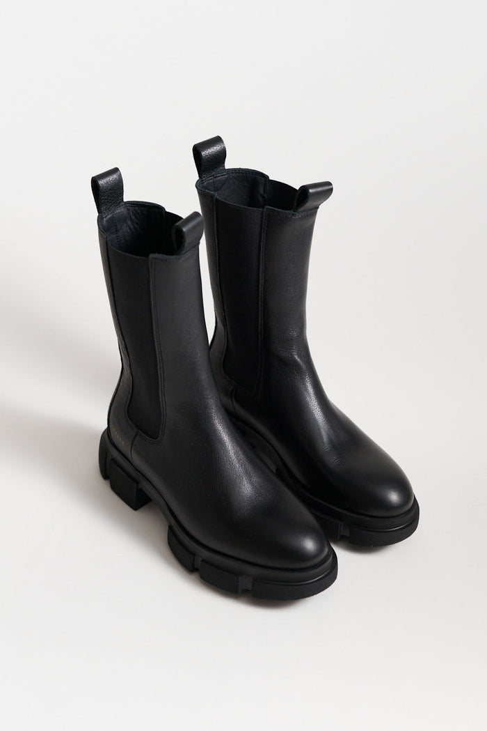 Copenhagen Studios Vitello Black Chelsea Boots