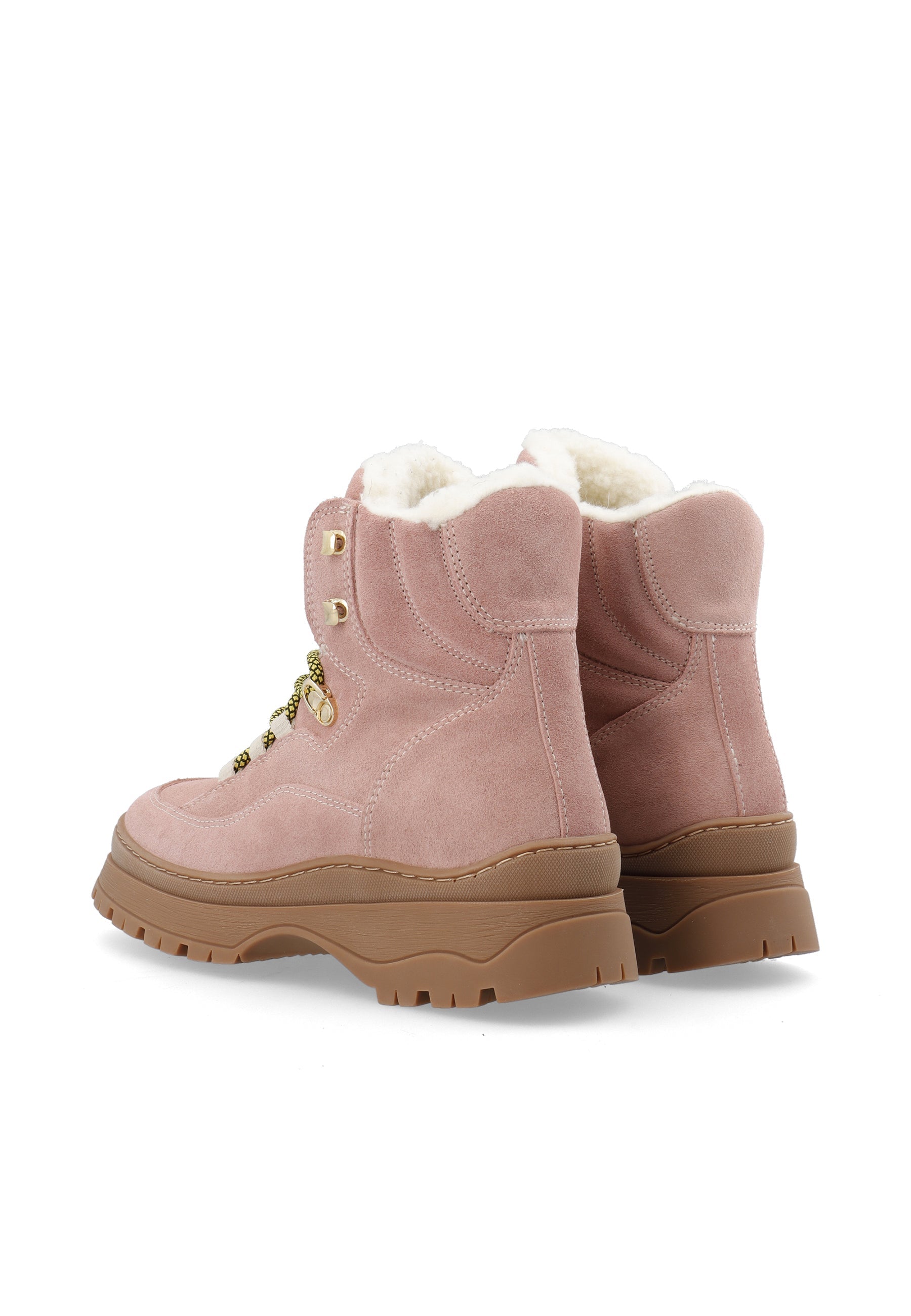 LÄST Downhill Lace-Up Boot Ankle Boots Pale Pink