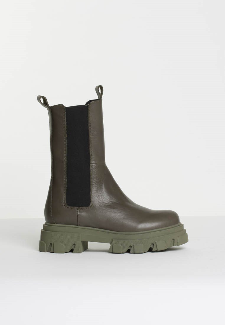 Ella Cactus Leather Combat Boots Ella-Cac - 5