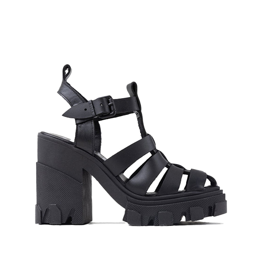 Furrow Black Chunky Sandals 84974-A-01 -1