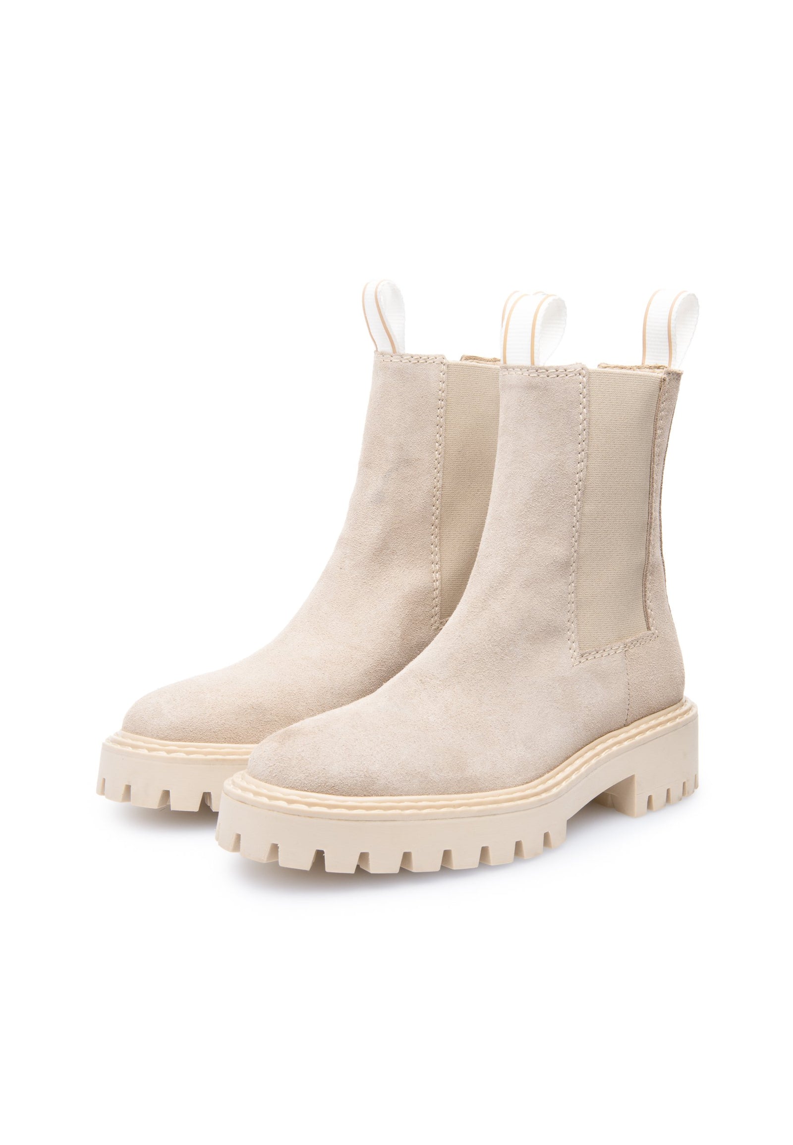 LÄST Daze Taupe Suede Chelsea Boots