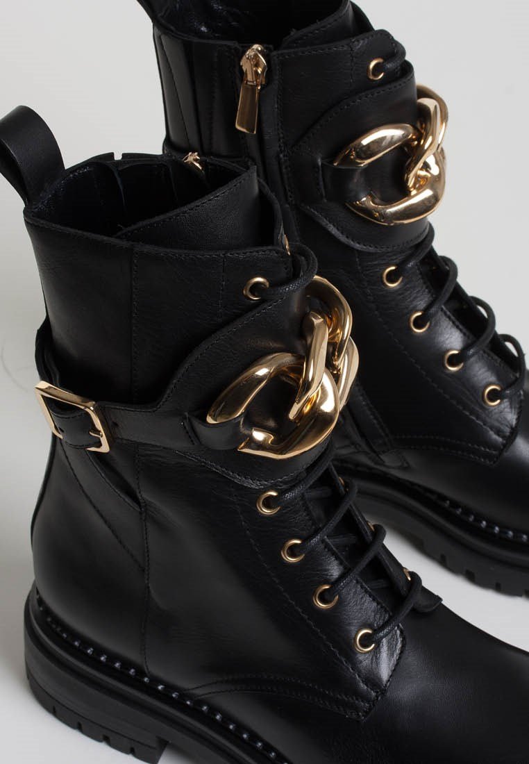 Bukela Maddy Black Combat Boots