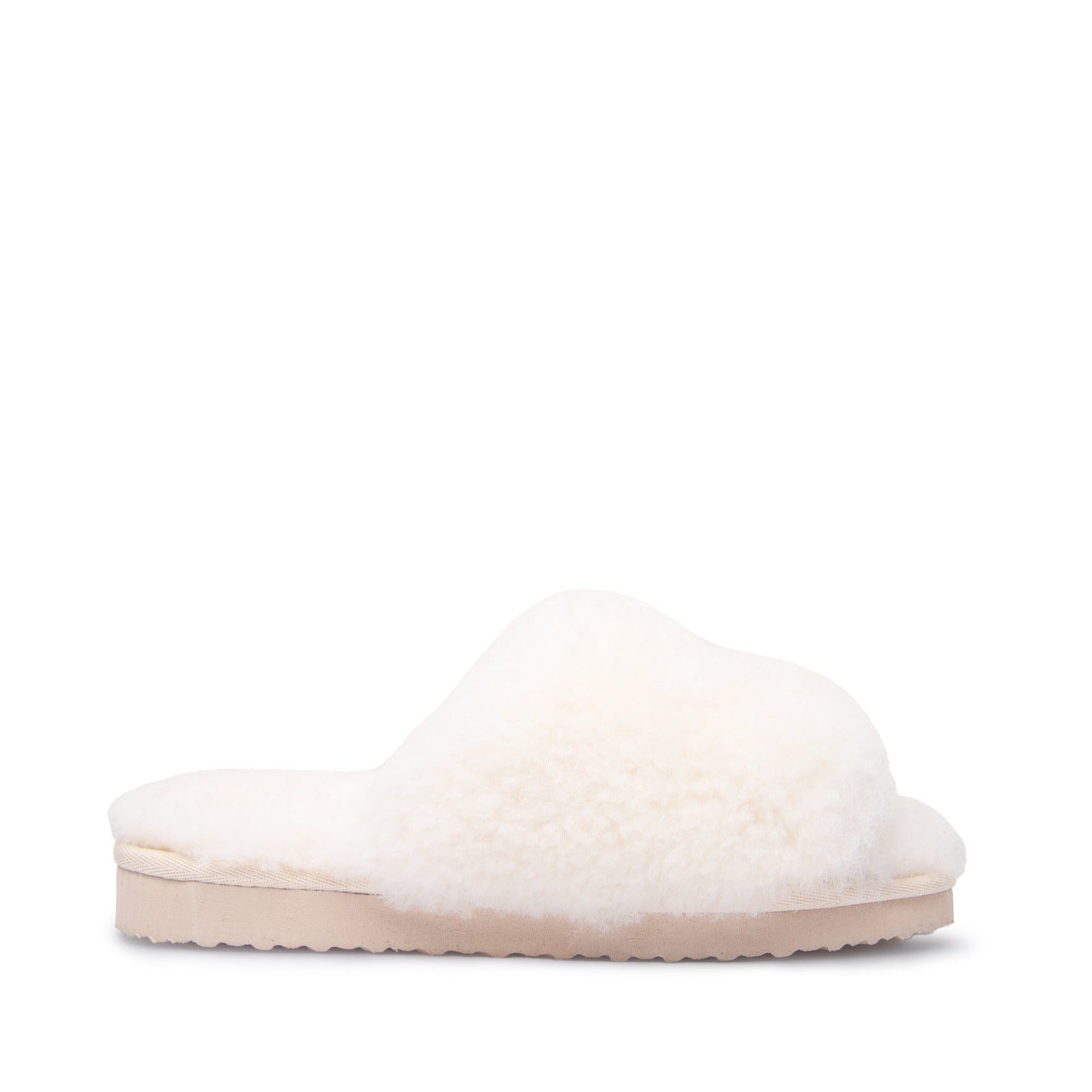 LÄST Miriam Slipper - Fur - Off White Slides Off White