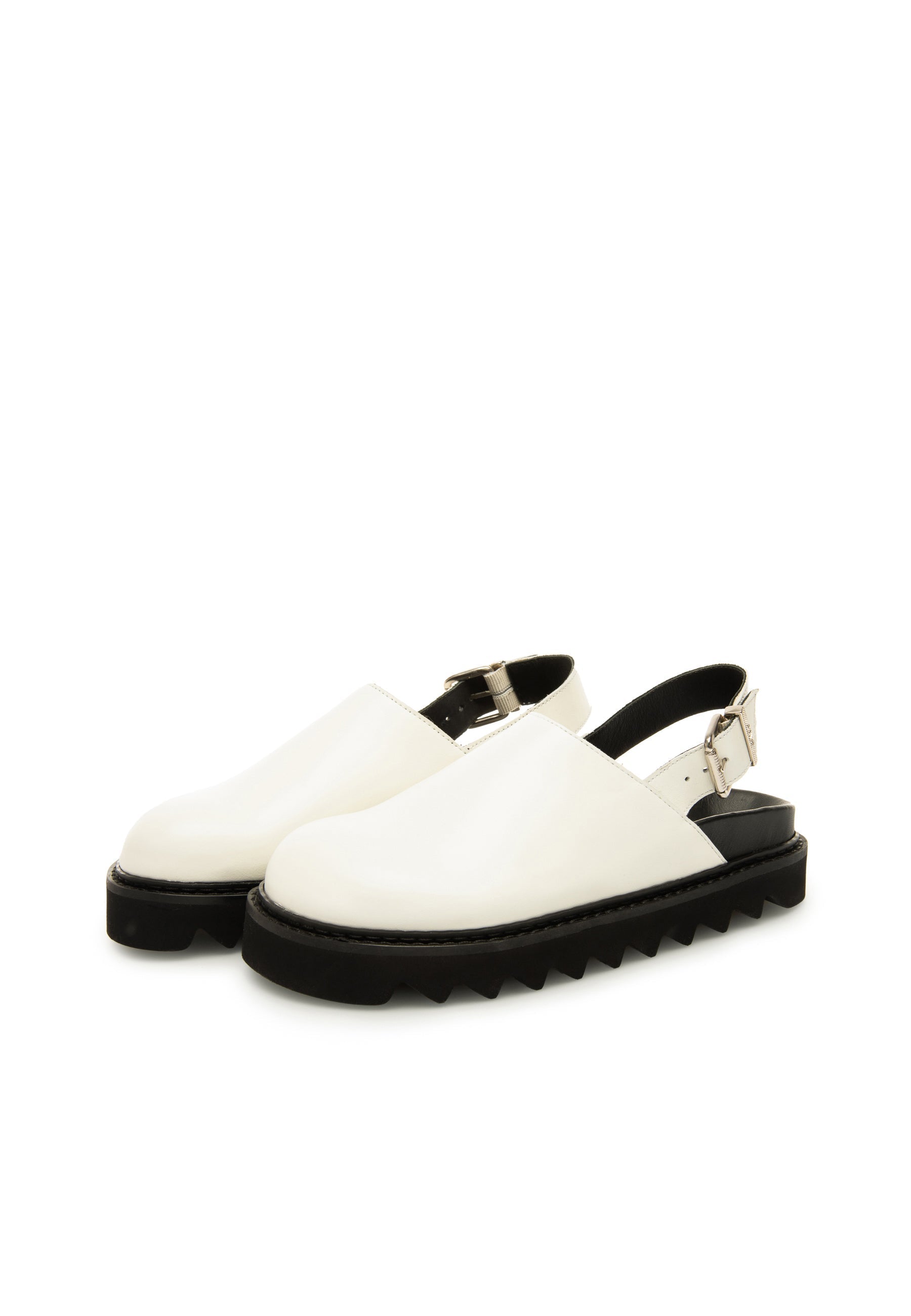 LÄST Saffran - Leather - Off White Slides Off White