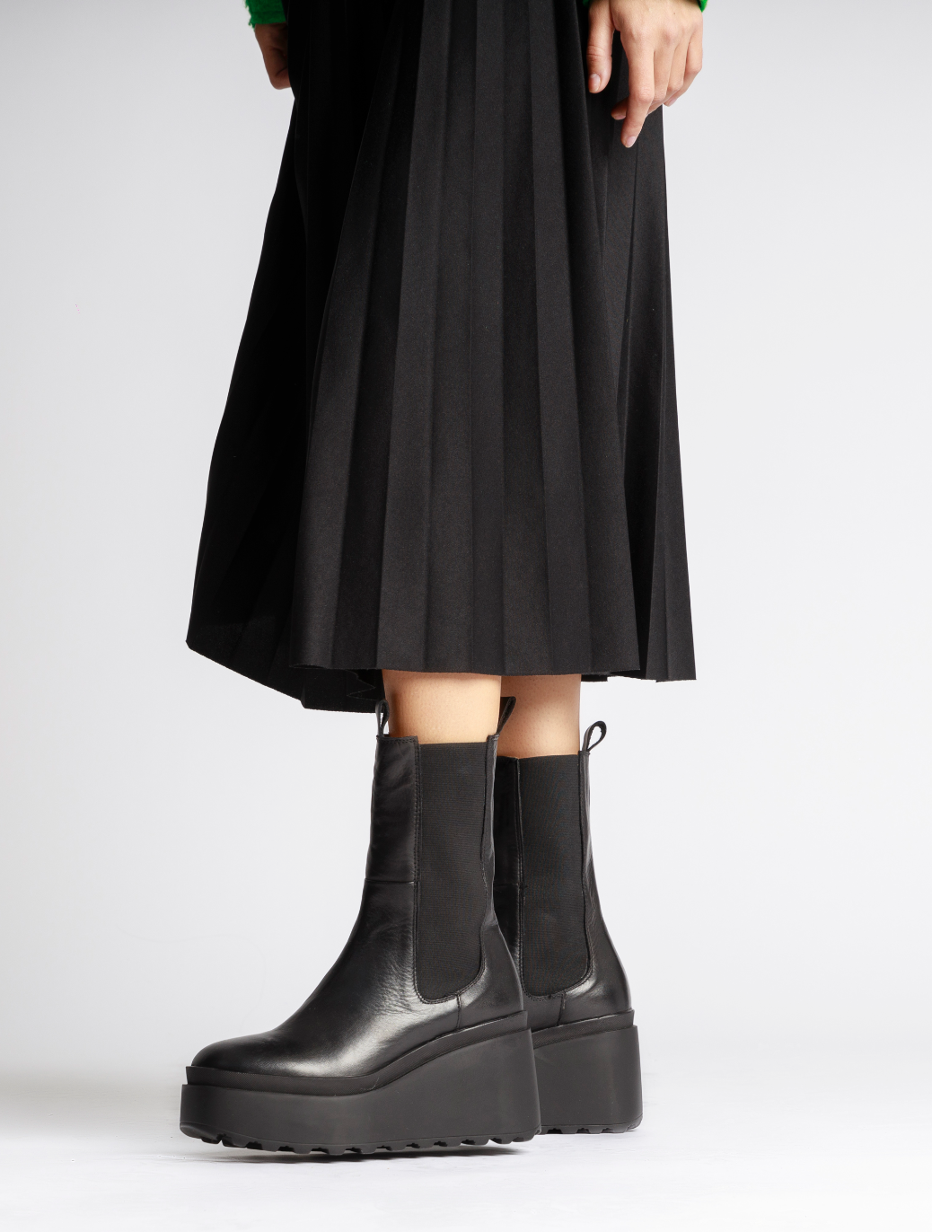 Kajsa Black Platform Chelsea Boots KAJSA-BLK - 8