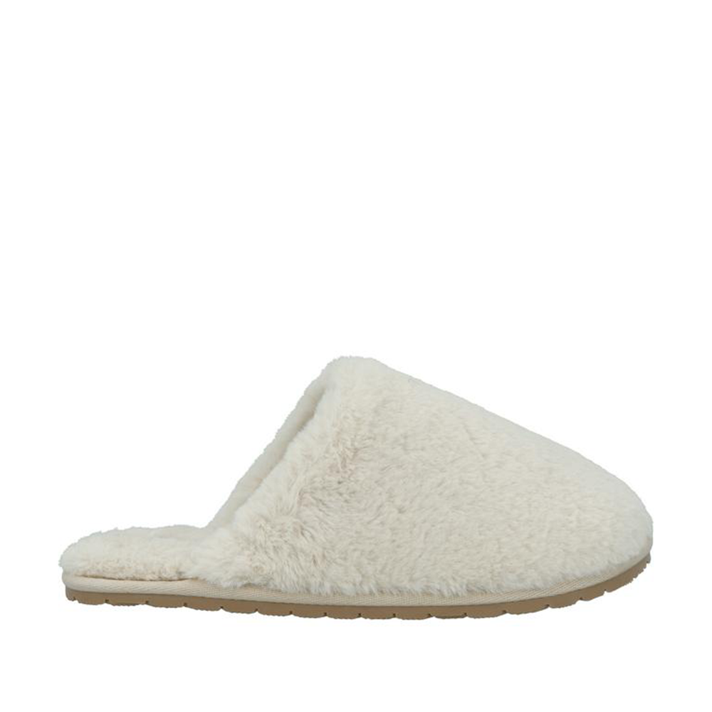 Biagloria Creme Fur Slippers Slides