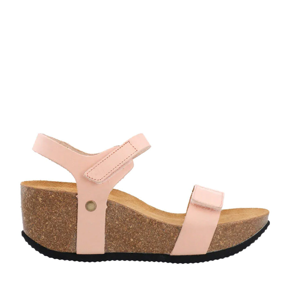 Casanni Cognac Velcro Leather Sandals Sandals