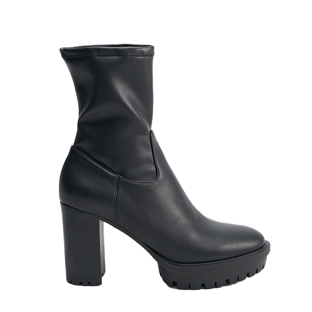 Vegan Vitello Black Stretch Ankle Boots CPH825 - 1