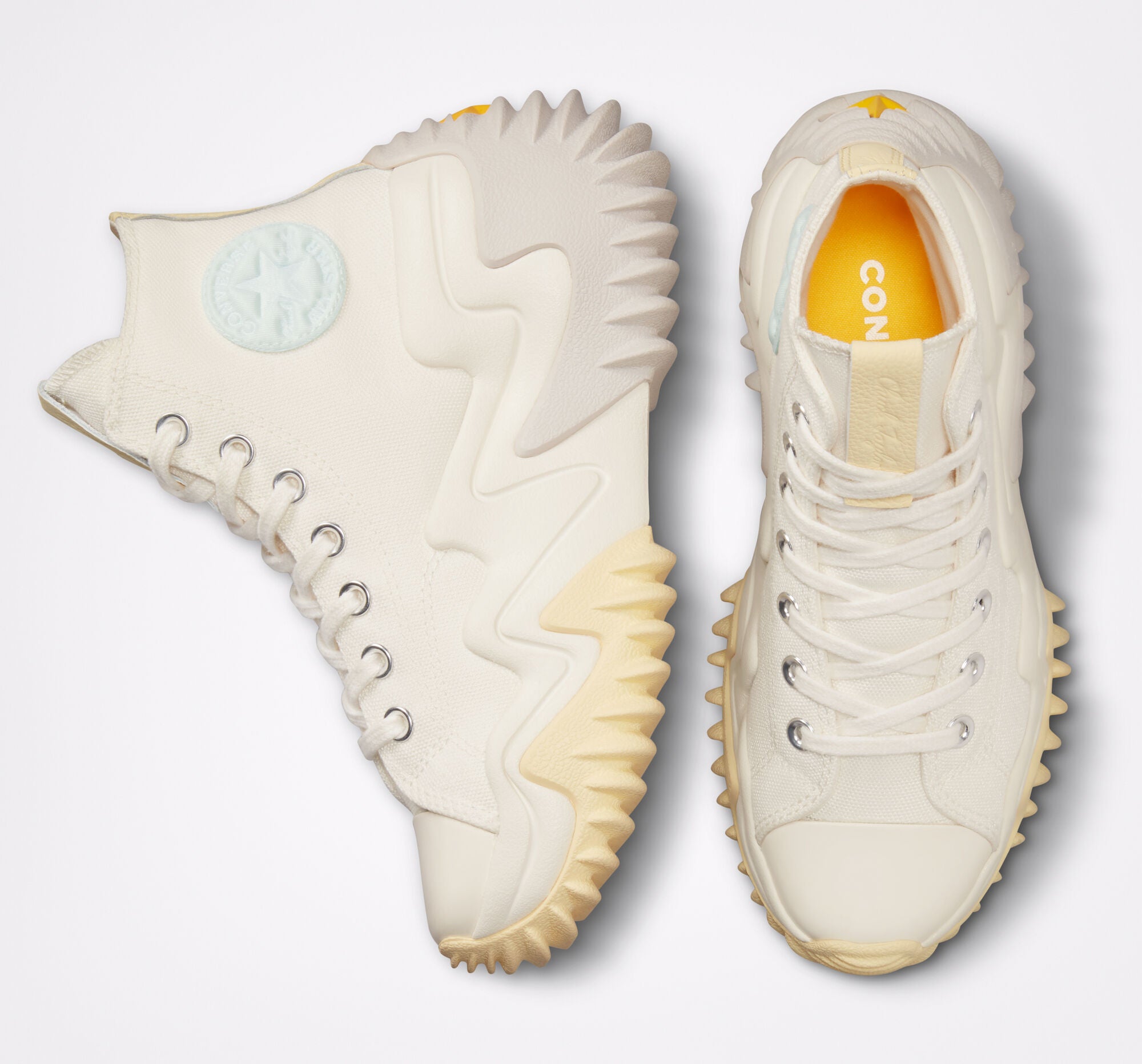 Converse Run Star Motion Hi Sneakers in Egret